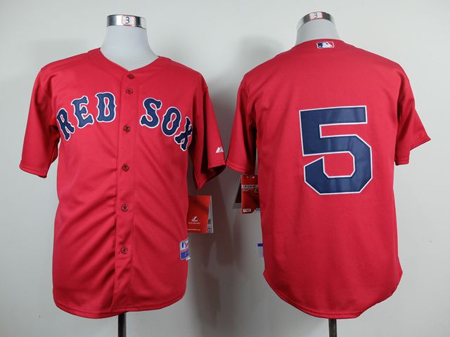 Men Boston Red Sox #5 Garciaparra Red MLB Jerseys1->boston red sox->MLB Jersey